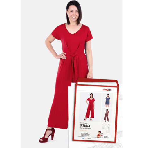 Papierschnittmuster Jumpsuit "Sienna" Damen Gr 32-54 - Pattydoo