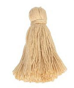 Quasten 4.5 cm lang - beige - 4 Stück