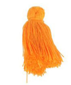 Quasten 4.5 cm lang - orange - 4 Stück