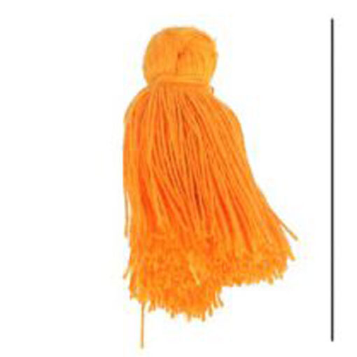 Quasten 4.5 cm lang - orange - 4 Stück