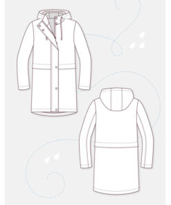 Papierschnittmuster Parka / Regenmantel 