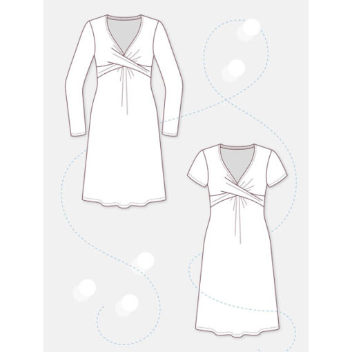 Papierschnittmuster Jerseykleid "Gloria" Damen Gr 32-54 - Pattydoo