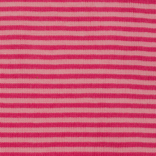 Bündchenstoff - "Andy" Schlauch Streifen- pink / rosa