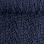 Zopfstrick Strickstoff - "Carmen" - dunkelblau