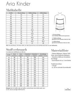 Papierschnittmuster Aria Kleid Kinder Gr 74-164 - Fadenkäfer