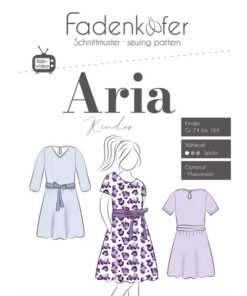 Papierschnittmuster Aria Kleid Kinder Gr 74-164 - Fadenkäfer