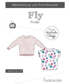 Papierschnittmuster Fly Shirt Kinder Gr 74-164 - Fadenkäfer