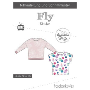 Papierschnittmuster Fly Shirt Kinder Gr 74-164 - Fadenkäfer