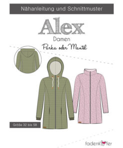 Papierschnittmuster Parka Alex Damen Gr 32-58 - Fadenkäfer