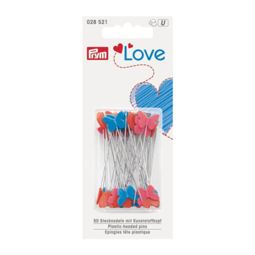 Quilt Stecknadeln Herz und Schmetterlingkopf Prym Love