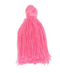 Quasten 4.5 cm lang - pink - 4 Stück