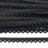 Wäschespitze 10 mm - Bogen - schwarz
