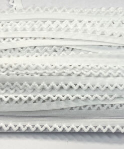 Wäschespitze 10 mm - Bogen - weiss