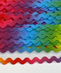 Zackenlitze 6 mm - Regenbogen