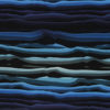 Sweat angeraut - "Wavy stripes" by lycklig design - schwarz / blau / türkis