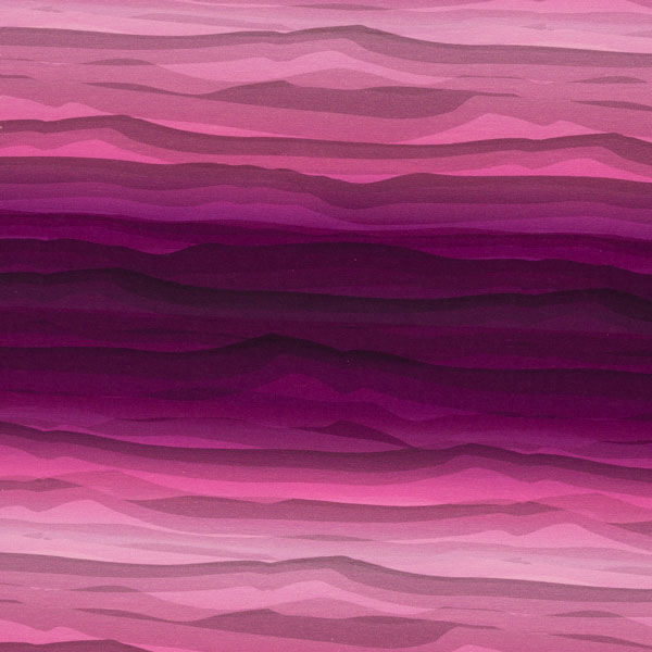 Sweat angeraut - "Wavy stripes" by lycklig design - lila / pink