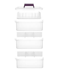 Zubehörbox mit 3 Lagen und Garn Organizer