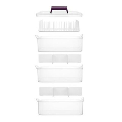 Zubehörbox mit 3 Lagen und Garn Organizer