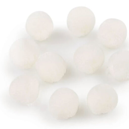 Bommel / Pompon 15 mm - wollweiss