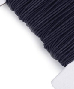 Gummikordel 1 mm - schwarz