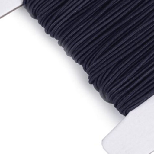 Gummikordel 1 mm - schwarz
