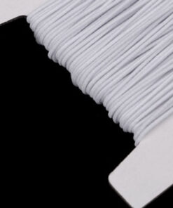 Gummikordel 1 mm - weiss