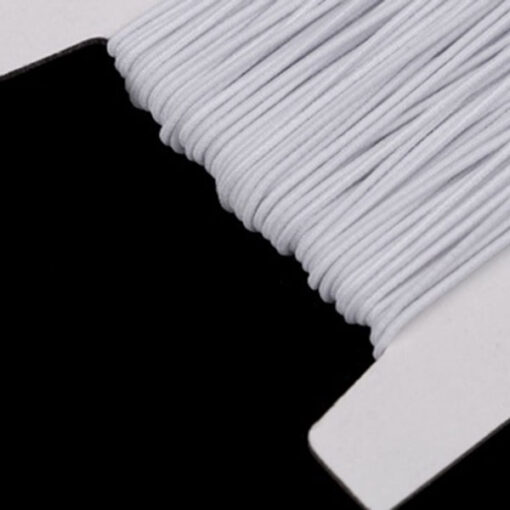 Gummikordel 1 mm - weiss