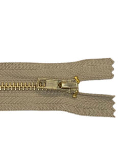 Hosenreissverschluss 4 mm 16 cm - beige