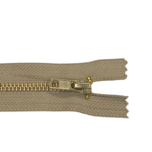 Hosenreissverschluss 4 mm 16 cm - beige