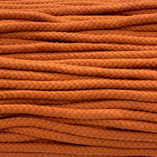 Baumwollkordel 8 mm - terracotta