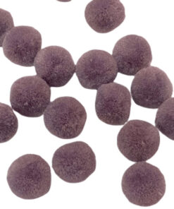 Bommel / Pompon 20 mm - dunkellila