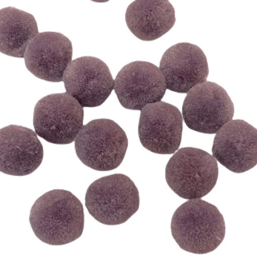 Bommel / Pompon 20 mm - dunkellila