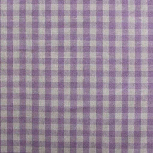 Baumwolle - Karo 5 mm - flieder / weiss