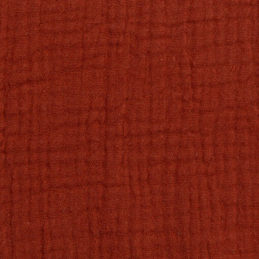 Double Gauze - "Jenke" uni - terracotta