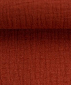 Double Gauze - "Jenke" uni - terracotta