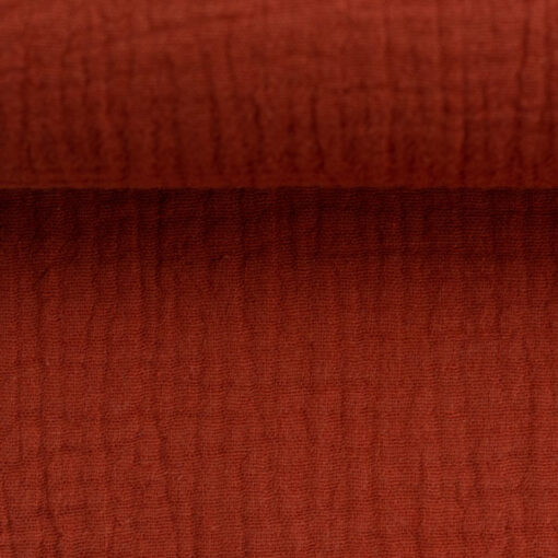Double Gauze - "Jenke" uni - terracotta