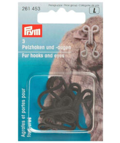 Prym 261453 Pelzhaken und Augen - schwarz
