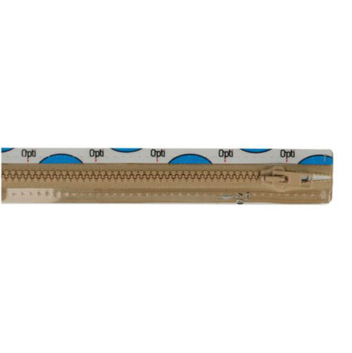 Krampenreissverschluss 5 mm OPTI - teilbar - beige 65 cm