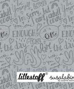 Sommersweat "Sulsalabims It's OK " Lillestoff - hellgrau