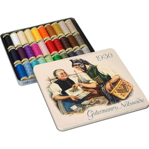 Gütermann Allesnäher Nostalgiebox Nähfaden-Set 30 Stück