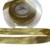 Schrägband uni - gold lurex