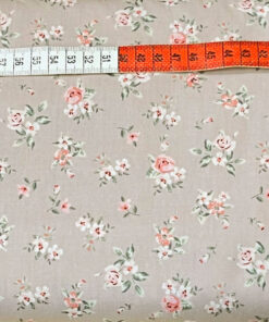 Baumwolle - Blumen beige 2