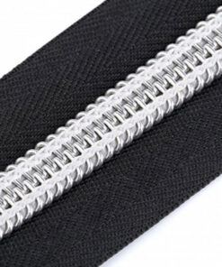 Reissverschluss 10 mm - schwarz / silber