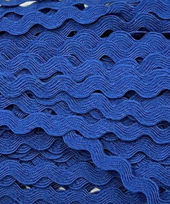 Zackenlitze 5 mm - blau