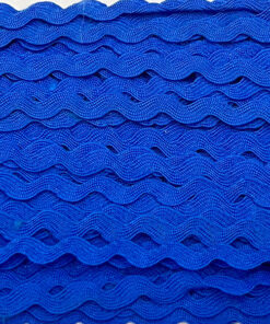 Zackenlitze 5 mm - mittelblau