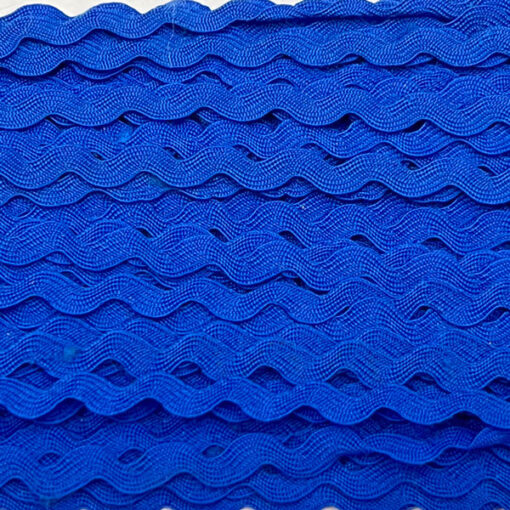 Zackenlitze 5 mm - mittelblau
