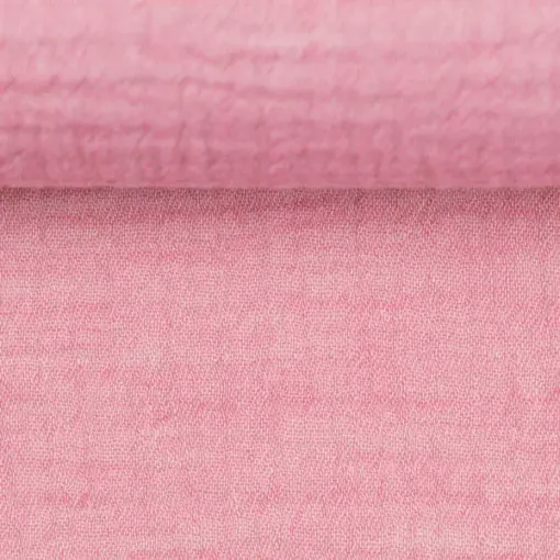 Double Gauze "Jonas" uni doubleface - pink meliert