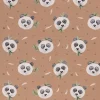 Jersey Baumwolle - "Panda" - Panda - beige / natur