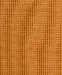 Waffeljersey Baumwolle - "Clarissa" - uni ocker