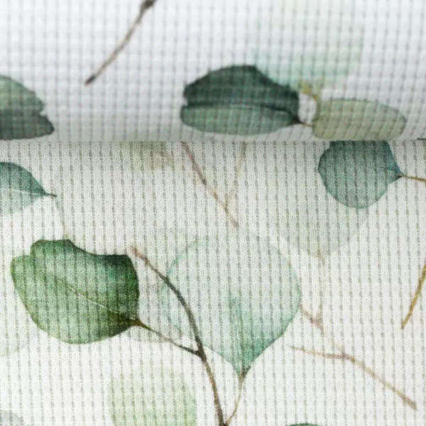 Waffeljersey Baumwolle - "Ilse" Eukalyptus - mint